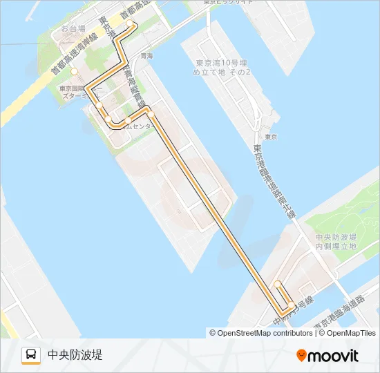 波０１（ＮＭ０１） Bus Line Map