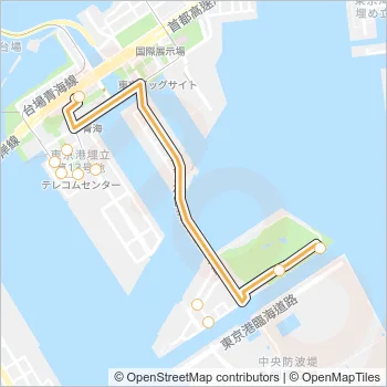 波０１（ＮＭ０１） Bus Line Map