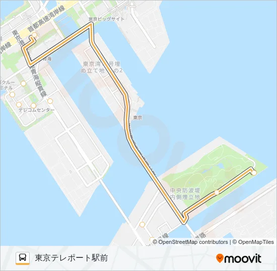 波０１（ＮＭ０１） バスの路線図