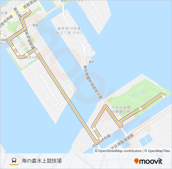 波０１（ＮＭ０１） Bus Line Map