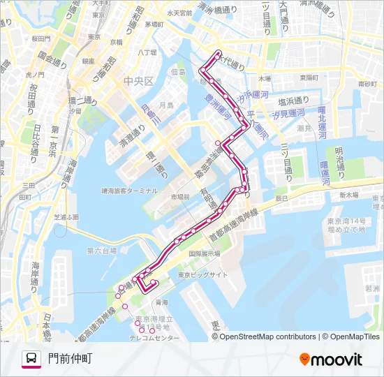 海０１（ＫＭ０１） Bus Line Map