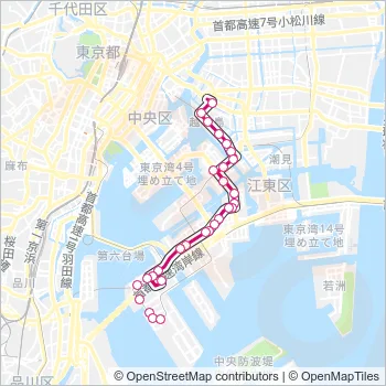 海０１（ＫＭ０１） Bus Line Map