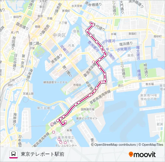 海０１（ＫＭ０１） Bus Line Map