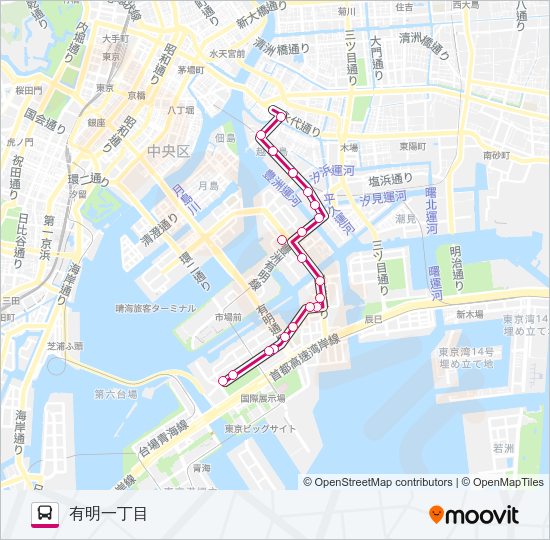 海０１（ＫＭ０１） Bus Line Map