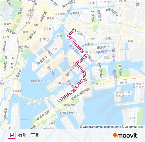 海０１（ＫＭ０１） Bus Line Map