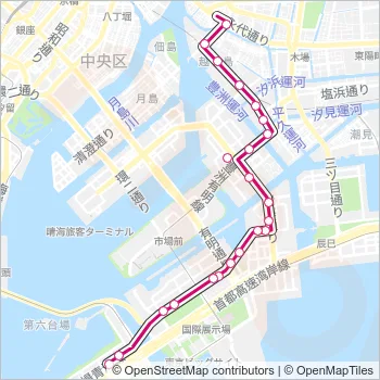 海０１（ＫＭ０１） Bus Line Map
