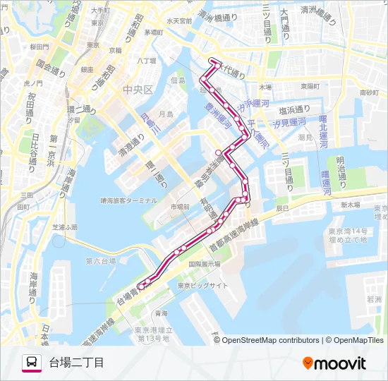 海０１（ＫＭ０１） Bus Line Map