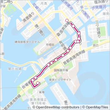 海０１（ＫＭ０１） Bus Line Map