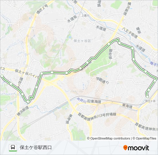 浜45 bus Line Map