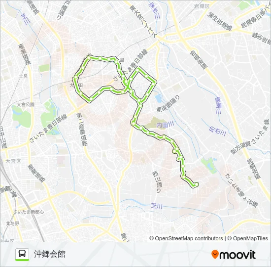 見沼区02 Bus Line Map