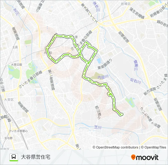 見沼区02 バスの路線図