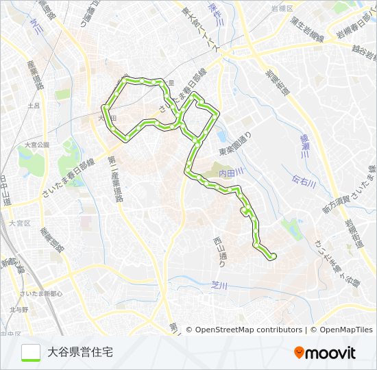 見沼区02 bus Line Map