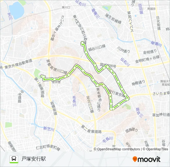 川口05D バスの路線図
