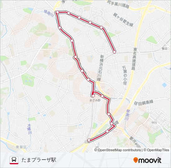 た51 bus Line Map