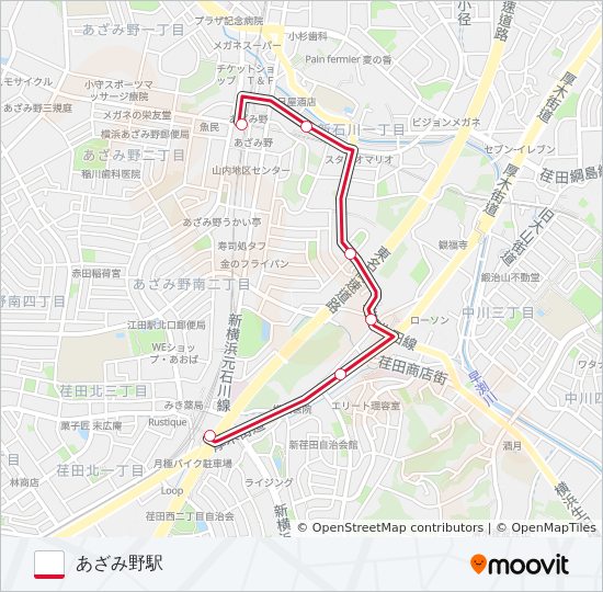 た51 bus Line Map