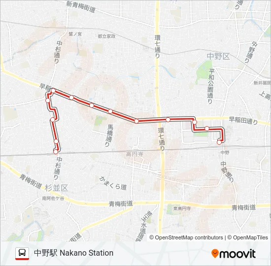 阿45 の路線図