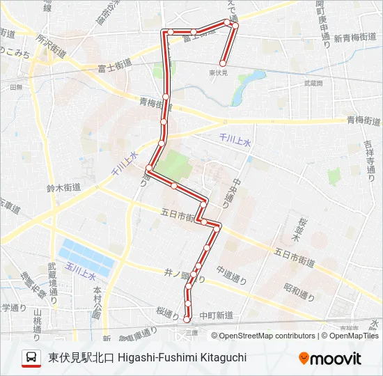 鷹15  Line Map