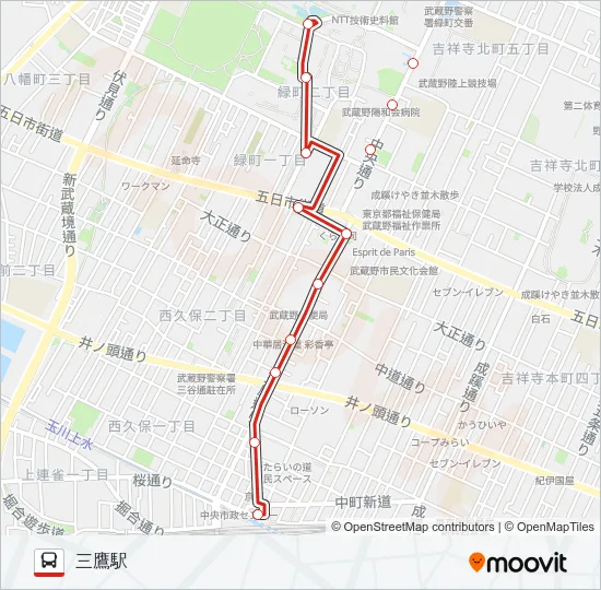 鷹40ーB  Line Map