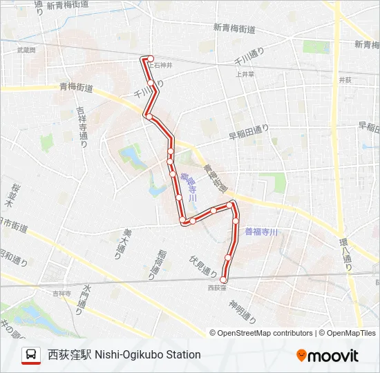 西02 の路線図