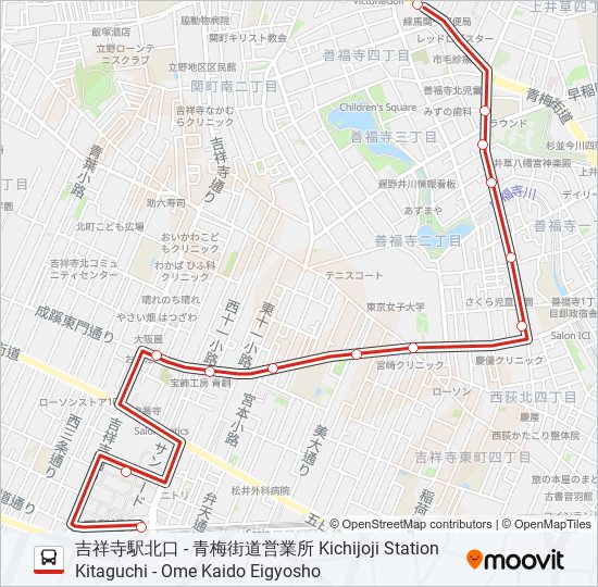 吉80 バスの路線図