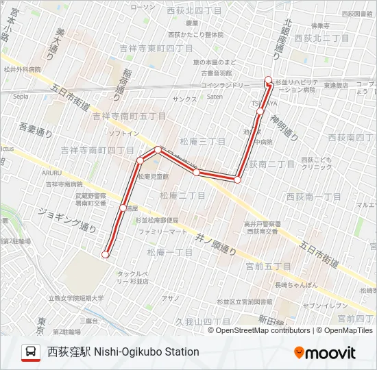 西20-3  Line Map