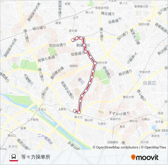 等11 の路線図
