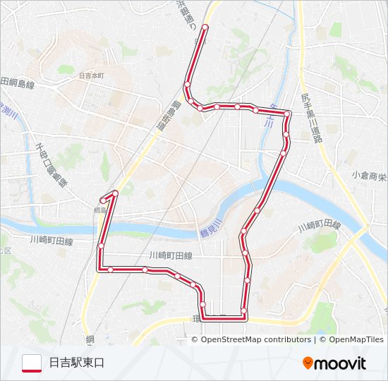 日93 bus Line Map