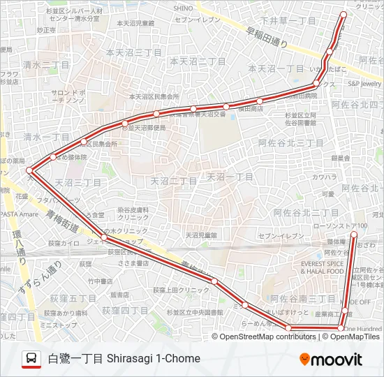 阿02 の路線図