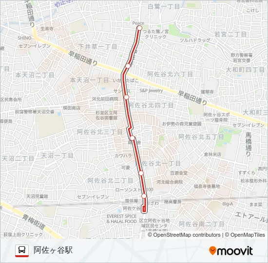 阿02 の路線図