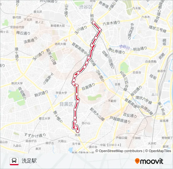 渋71  Line Map