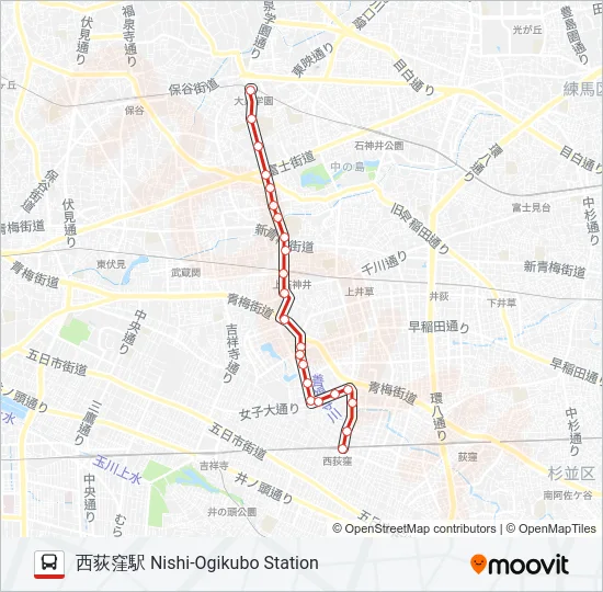 西03 の路線図