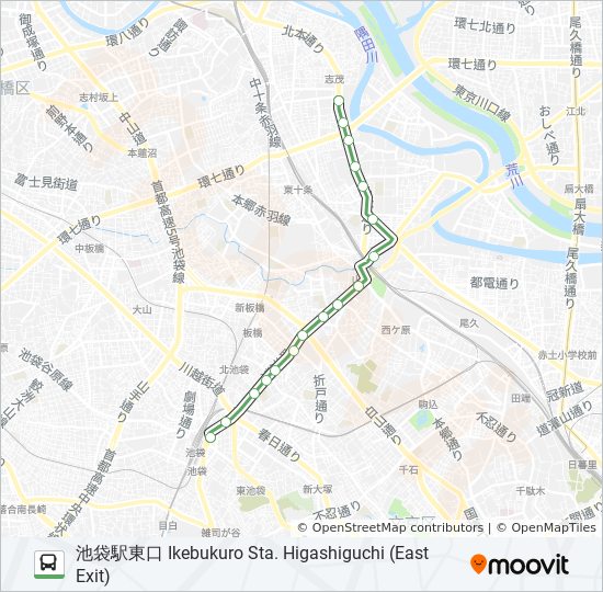 王40出入 Route Schedules Stops Maps 池袋駅東口 Ikebukuro Sta Higashiguchi East Exit