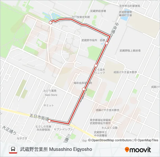 鷹40-1 の路線図