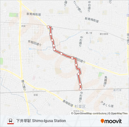 阿51 バスの路線図