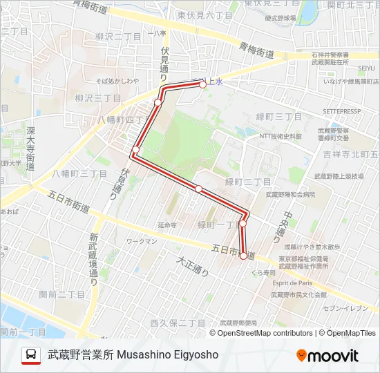 吉52-1 の路線図