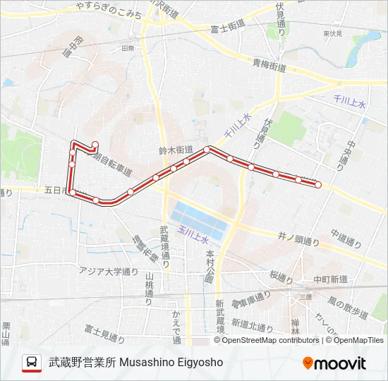 境35-1 の路線図