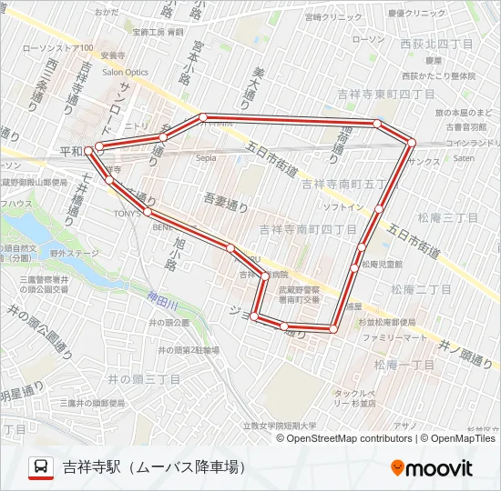 1号迂回  Line Map