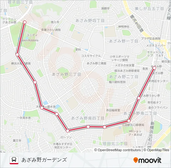 あ72 の路線図