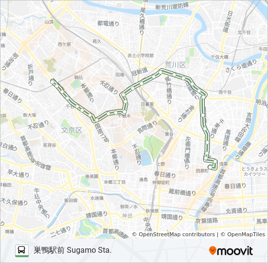 草63 Route Schedules Stops Maps 巣鴨駅前 Sugamo Sta Updated