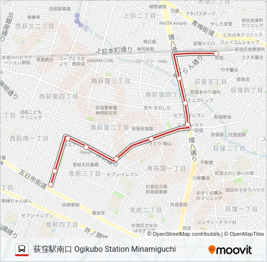 荻60 の路線図