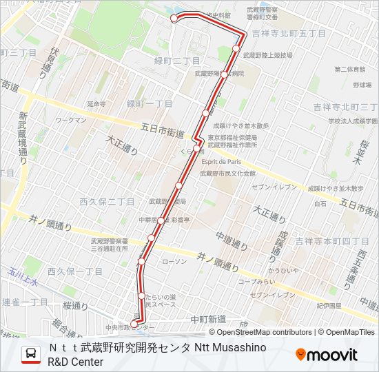 鷹40  Line Map