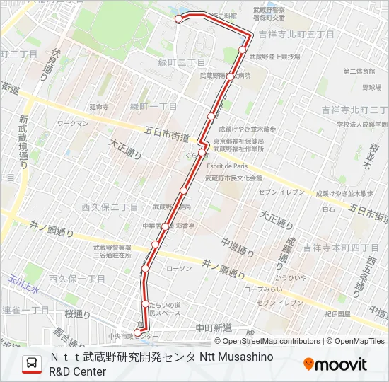鷹40  Line Map