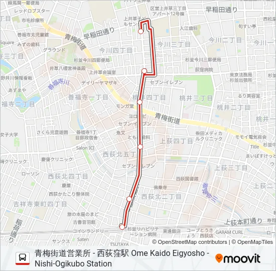 西50-4  Line Map