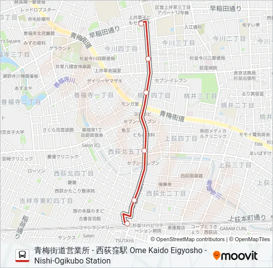 西50-4  Line Map