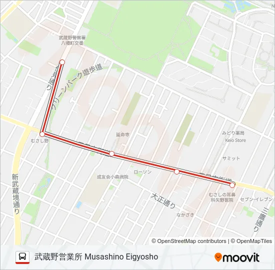 鷹11-1  Line Map