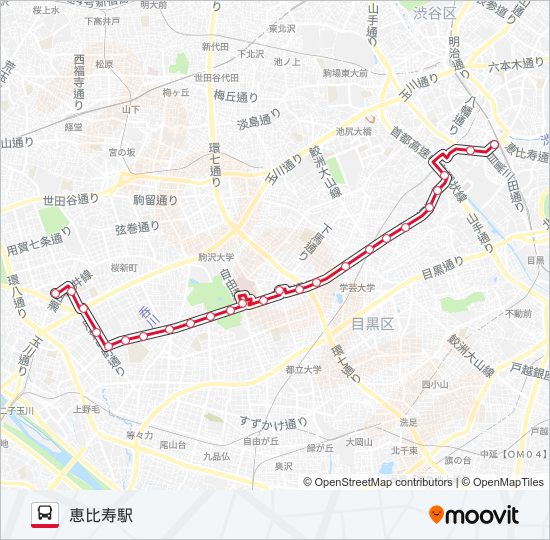 恵32 bus Line Map