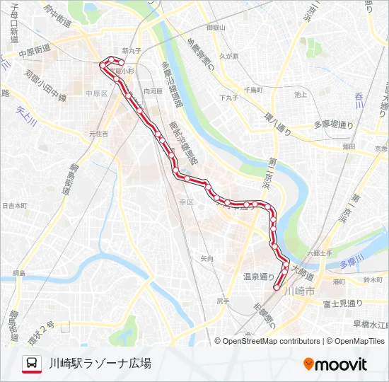 川34 の路線図