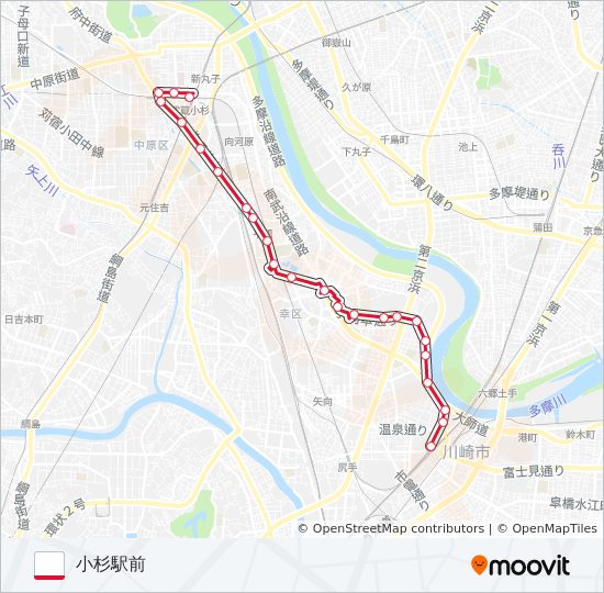 川34 bus Line Map