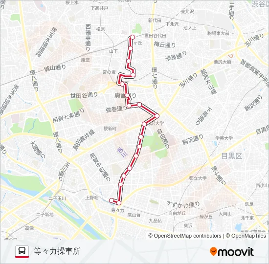 等13 の路線図