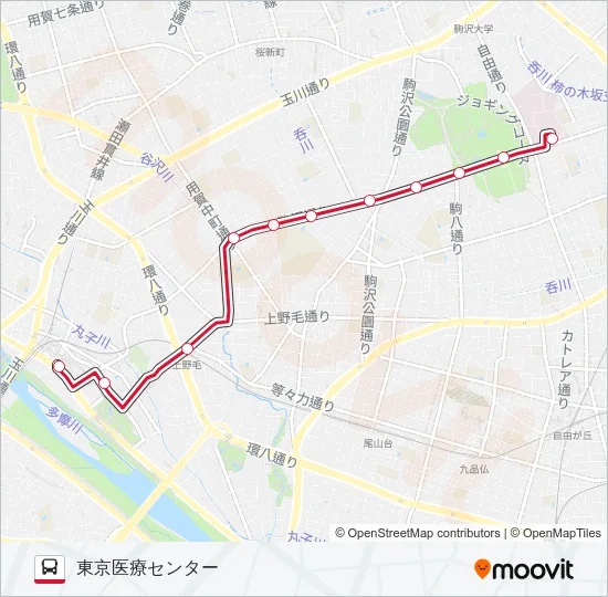 玉21 の路線図